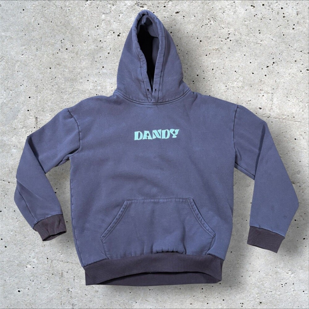 Dandy Worldwide Make A Wish Hoodie Brown Floral Embroidered Oversized Lux Size M